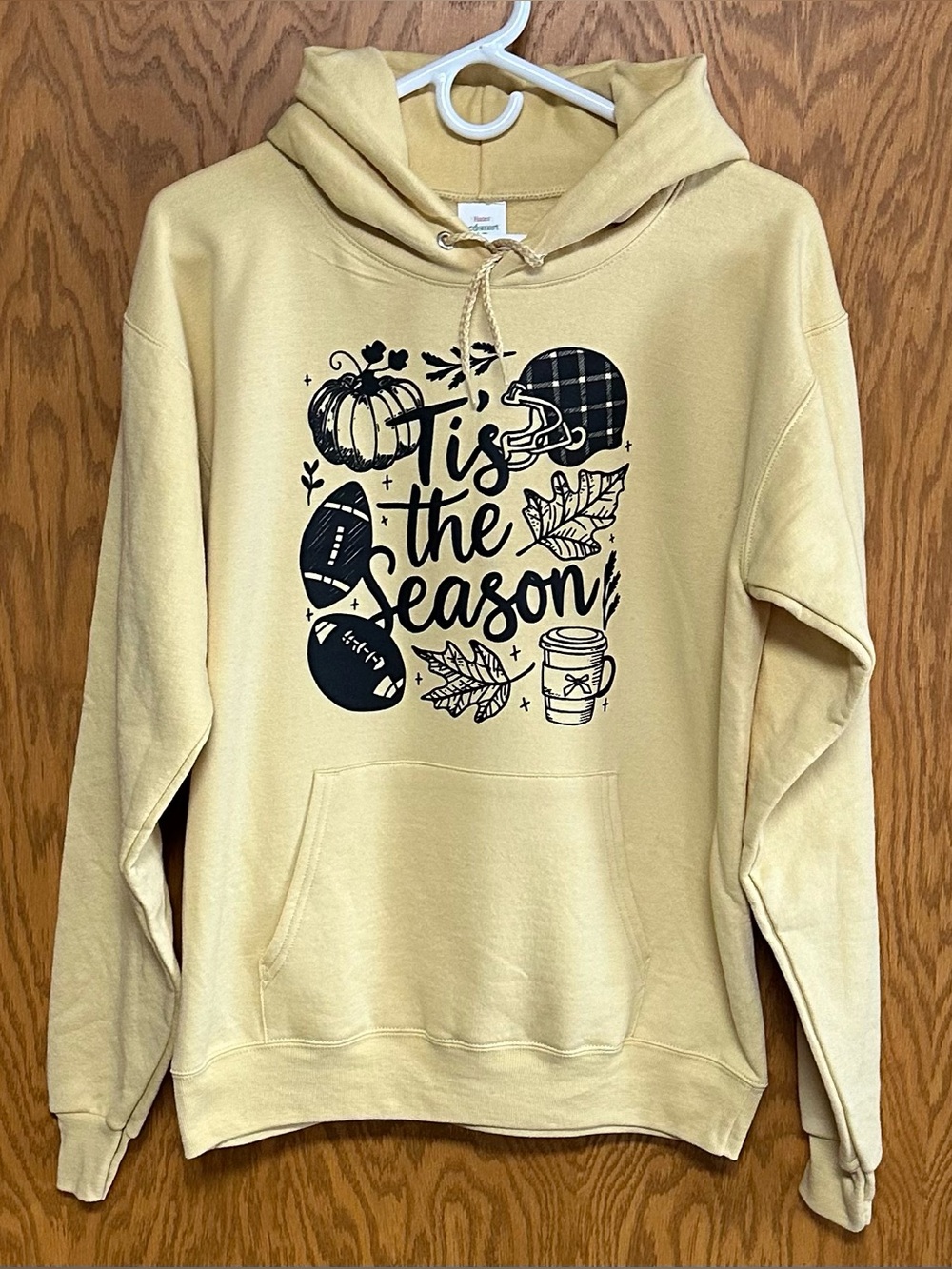 Football & Fall Graphic Pullover Hoodie - NIP